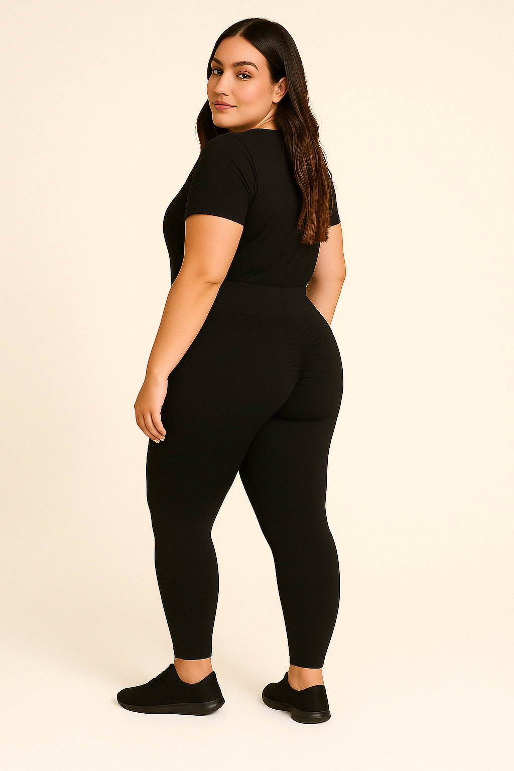 Legging Empina Bumbum Feminina Plus Size Cintura Alta