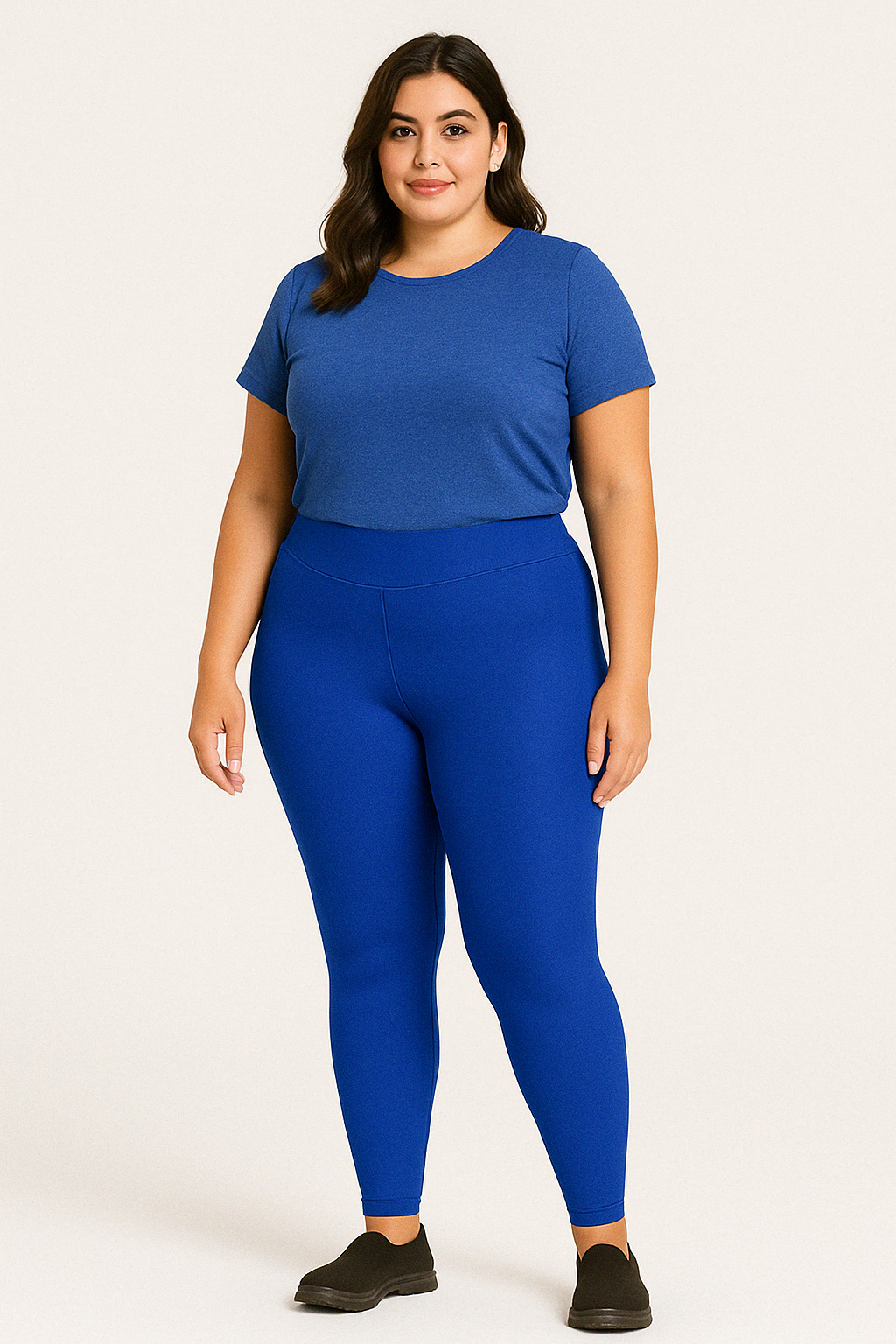 Legging Suplex Feminina Plus Size com Cintura Alta
